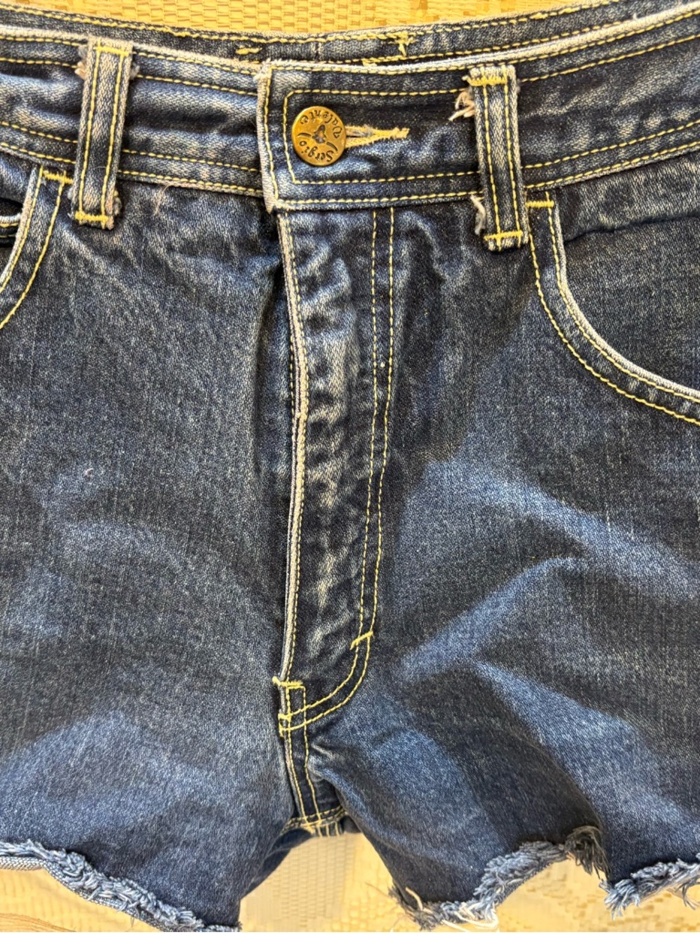 Vintage Sergio Valente Dark Blue Denim Cutoff Shorts